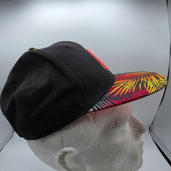 47 Brand Chicago Cubs Snapback Hat Cap One Size Black Multicolor Palm Brim - Picture 4 of 9